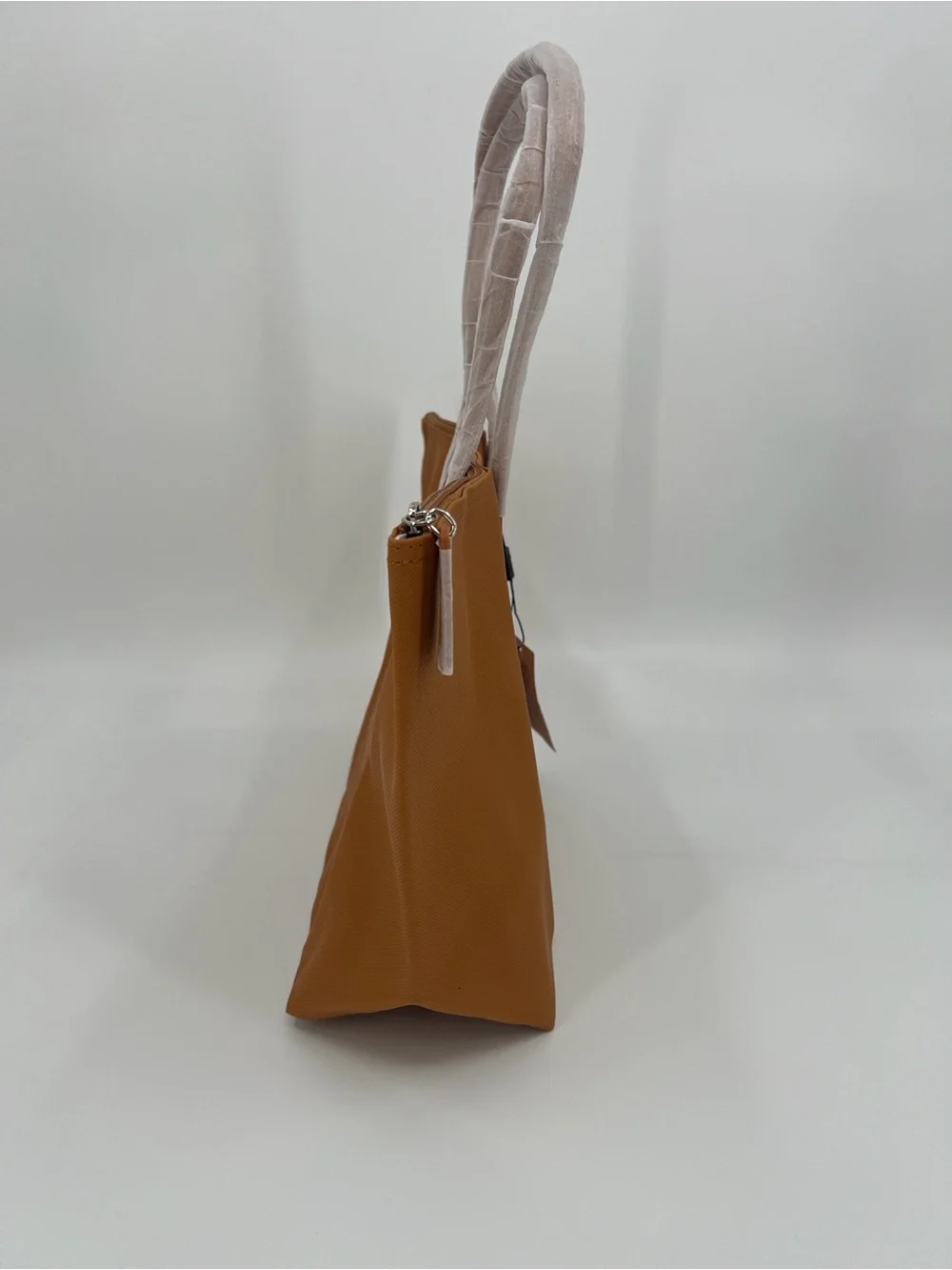 Lacoste Caramel Tote with Signature Crocodile Logo